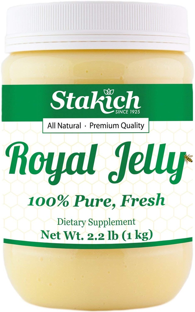 Stakich Fresh Royal Jelly - Pure, All Natural - Keine Additive/Flavors/Konservierungsstoffe hinzugefügt - 1 Kilogramm (2.2 Pfund)