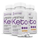 (3 Pack) Lifestyle Keto Pillen 1275MG Neue und verbesserte Formel Enthält Apfelessig Extra Virgin Olivenöl Pulver Grüner Tee Blatt 180 Kapseln