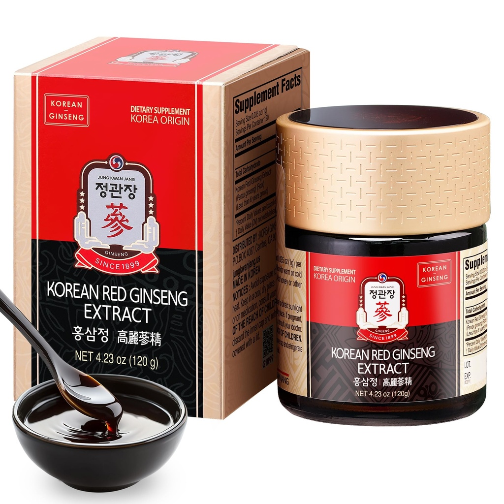 CheongKwanJang KGC [Korean Red Ginseng Concentrated Extract 120g] 100% 6-jährige Premium koreanischen Ginseng Roots, Immunsystem Booster, Energy Stamina, Antioxidants Gesundes Gedächtnis, Blutzirkulation
