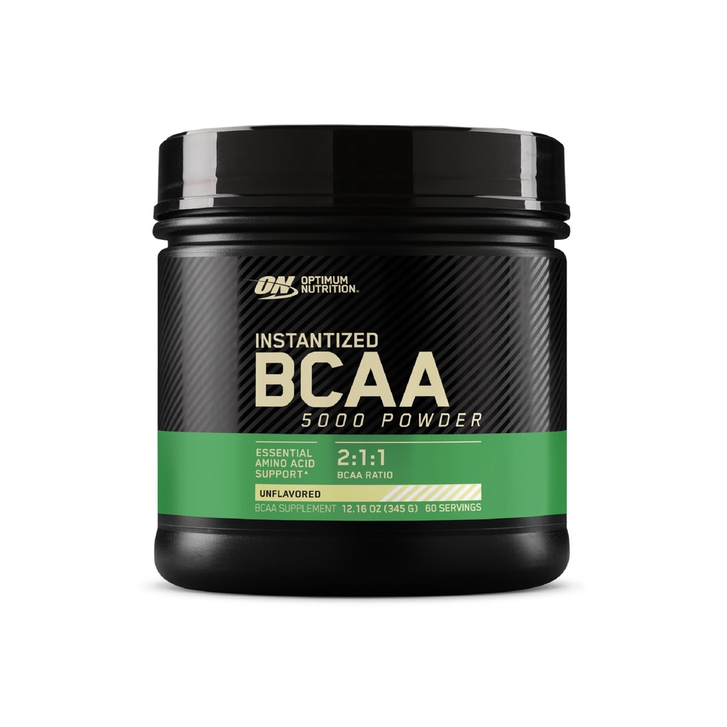 Optimum Nutrition Instantized BCAA Powder, Unflavored, Keto Friendly verzweigte Kette essentielle Aminosäuren Pulver, 5000mg, 60 Servierungen (Packaging Mai Vary)