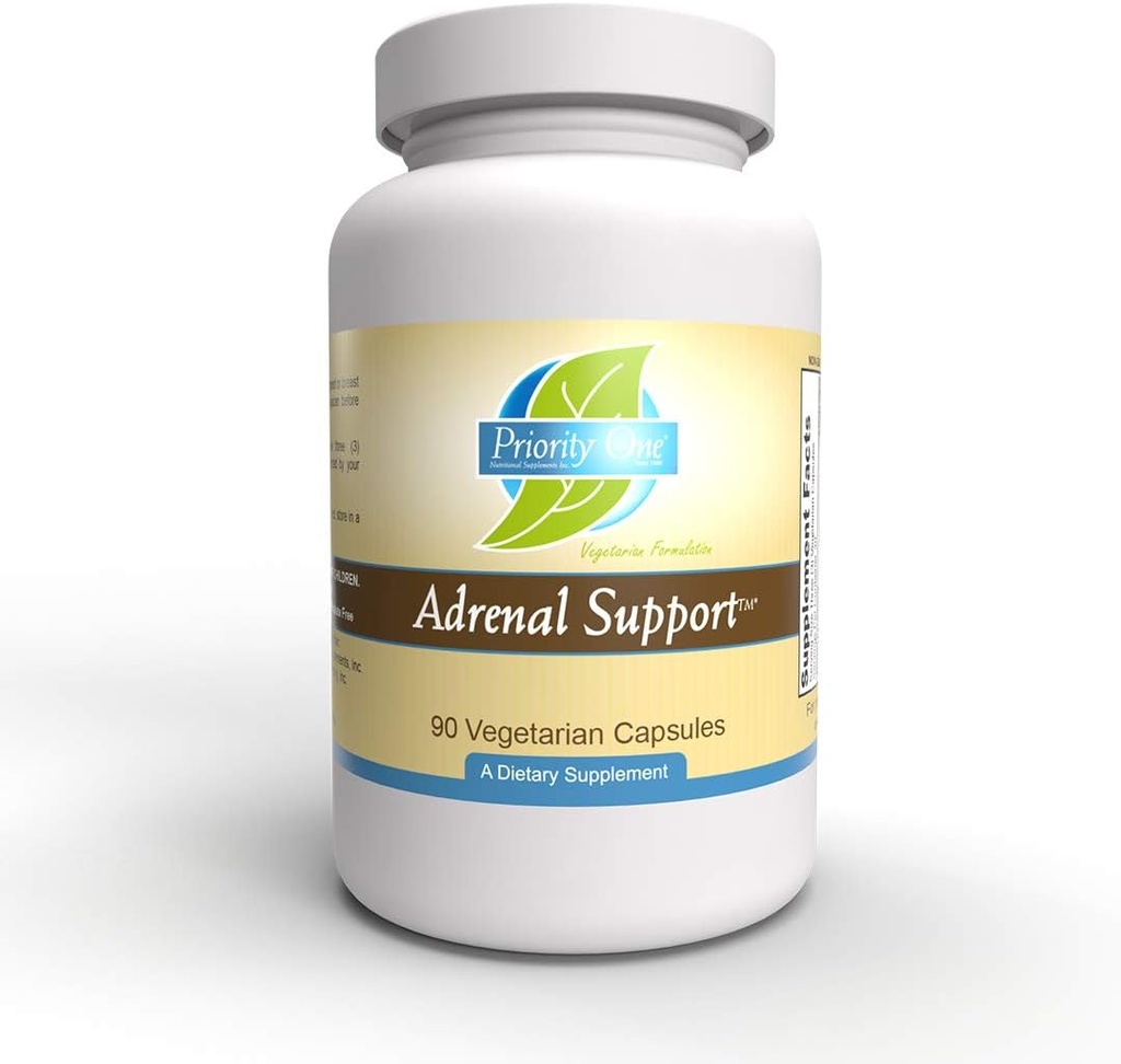 Priorité 1 Vitamines Soutien adrénal 90 Capsules Soutien adrénal végétarien