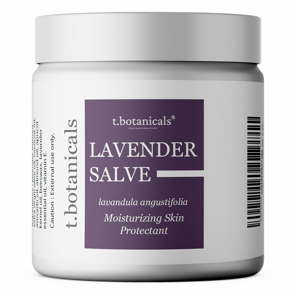 Salve de lavande, Baume de lavande hydratant tout naturel, onguent protecteur pour la peau irritée (4 oz)