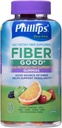 Phillips' Fiber Good Gummies Plus Stoffwechselunterstützung - Inulin lösliche Faser - B Vitamine & Chrom, um Stoffwechsel zu unterstützen - 72Count