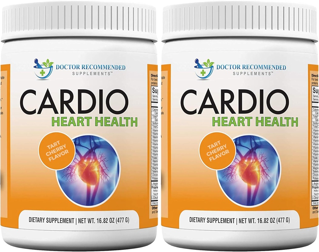 DOCTOR EMPFEHLUNGEN Herz-Gesundheits-Pulver – L-Arginin-Ergänzung 5000mg & L-Citrulline 1000mg, Tart Cherry Flavor (Pack von 2-16.82 oz / 33.64 oz)