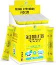 CLÉS NUTRIENTS Électrolytes multivitamines Packs d'hydratation - Rafraîchissant Lemonade post entraînement et récupération 40 Pack - Pas de sucre, Pas de calories - Poudre d'hydratation de voyage