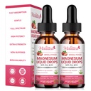 Magnesium Glycinat Flüssigkeit, hohe Potenz Magnesium Glycinat, Citrat, Zuckerfreie Vegan Non-GMO-Komplex-Ergänzung fördert Nerv,Relaxation,Muscle,Einschlaf-Unterstützung*
