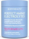 BodyHealth PerfectAmino Electrolytes Powder No Sugar, Keto Sugar Free Fasting Electrolytes Drink Mix, Hydration Powder with Trace Minerals - Watermelon - 30 Servings