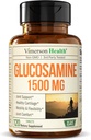 Glucosamin-Sulfat 1500mg w/Potassium – FSA Eligible Joint Support Supplement für Knorpel, Knochen & Gelenke Gesundheit, Occasional Discomfort Relief für Rücken, Knie und Hände – Glucosamin Complex 120 Tabs