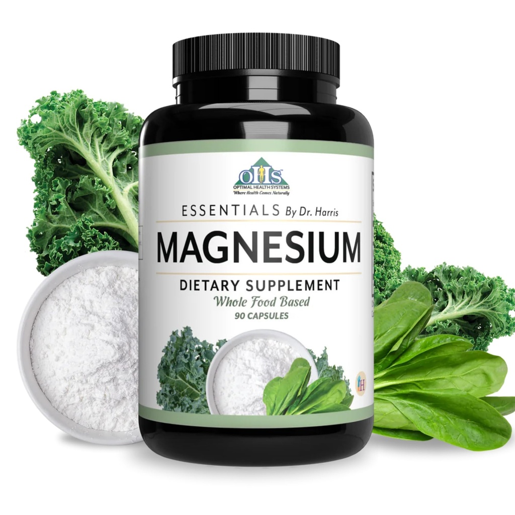 Systèmes de santé optimaux Magnésium = Glycinate de magnésium breveté 432 mg = Soutien de la fonction musculaire = Blend de soutien de la santé cardiaque = 90 capsules