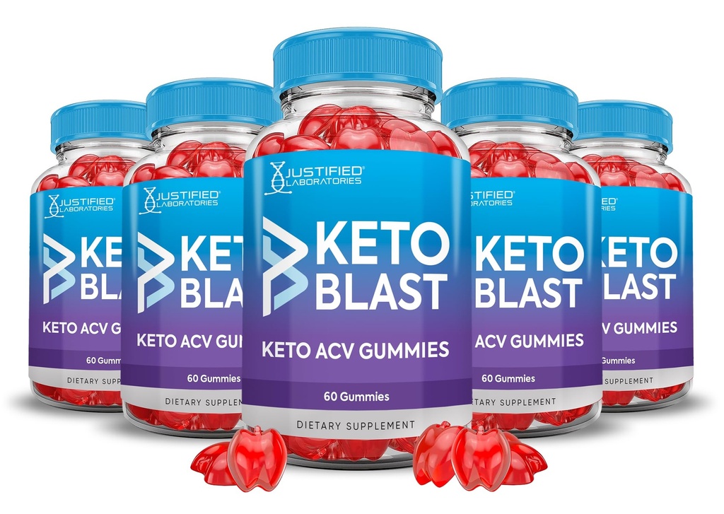 (5 Pack) Apfel Apfel Apfelessig Gummies 1000MG Keto Blast Keto ACV Gummis Fortgeschrittene Formel Formuliert mit Granatapfel-Blütensaft Pulver B12 Vegan Non GMO 300 Gummys