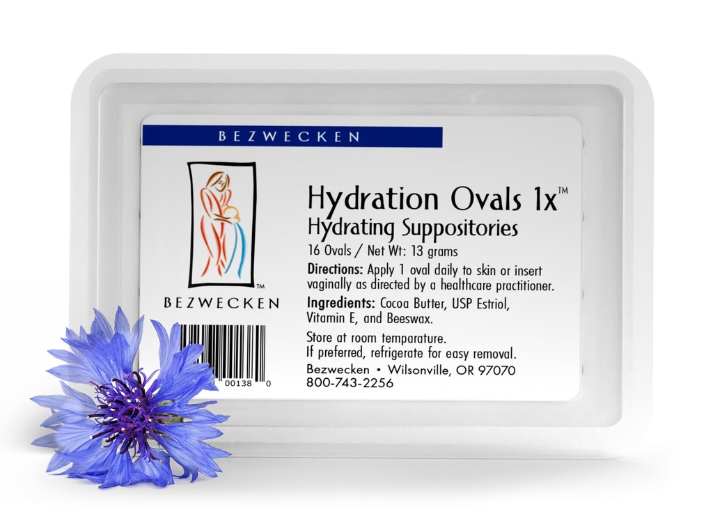 Benötigen – Hydration Ovals 1x – 16 Oval Suppositories - Professional geformt, um Vaginale Trockenheit bei Menopausal Women zu lindern - Safe, Natural & Paraben Kostenlos