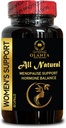 SUPPLÉMENT DE SOUTIEN MENOPAUSE - Sweats de nuit et soutien Flash chaud, Supplément périménopause, Complexe de soutien à la ménopause avec Cohosh noir, équilibre hormonal pour les femmes - 1 bouteille 60 capsules