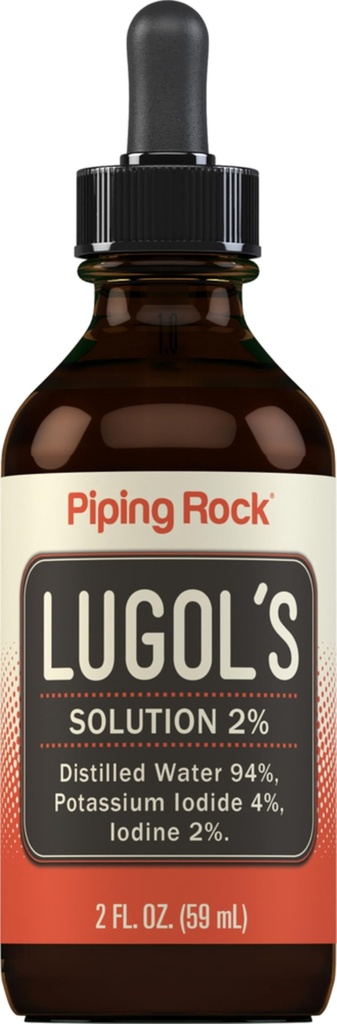 Lugols Iodine Des gouttes 2% 2 fl oz de supplément liquide