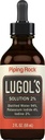 Lugols Iodine Tropfen 2% 2 fl oz | Flüssige Ergänzung | Kalium Iodide 4% | von Piping Rock