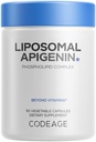 Codeage Liposomal Apigenin Supplement, 3-Monats-Versorgung, Tägliche Flavonoid Kamille Extrakt, Liposomal Phospholipid Complex, Non-GMO Sonnenblumenöl, Phosphatidylcholin Vegan Blend, Gluten-Free, 90 Count
