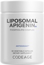 Codeage Liposomal Apigenin Supplement, 3-Monats-Versorgung, Tägliche Flavonoid Kamille Extrakt, Liposomal Phospholipid Complex, Non-GMO Sonnenblumenöl, Phosphatidylcholin Vegan Blend, Gluten-Free, 90 Count