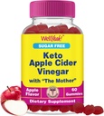 WellYeah Sugar Free Apple Cider Vinegar Gummies | 500 mg | Keto ACV Gummies | Apple Cider Vinegar with Mother | Vegan, Non GMO | 60 Count