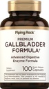 Piping Rock Gallbladder Ergänzung | 100 Kapseln | Fortgeschrittenes Verdauungsenzym Vollständige Formel für Männer & Frauen | Non-GMO & Gluten Kostenlos