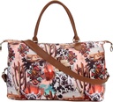 Weekender Tasche Duffle Tasche für Frauen große Reise Tasche Overnight Weekend Bags mit Schulterriemen Cow Leopard Atzec...