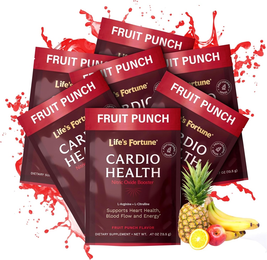 Life's Fortune L Arginine L Citrulline Ergänzung Pulver - Hohe Potenz Nitric Oxid Ergänzung Booster mit natürlichem Obst Punch Flavor (7 Servierungen (Pack von 1)