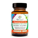 Leben Infundiertes Vitamin D3 + K2 mit Zink und Enzymen aufgeladen, helfen gesundes Immunsystem, Knochengesundheit, Emotionales Wohlbefinden, 90 Kapseln.