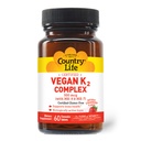 Country Life® Vegan K2-500 mcg, 60 Ct. Kautabletten. Strawberry Flavor - Certified Gluten Free - Certified Vegan von AVA – zur Unterstützung von Knochengesundheit
