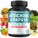 Capsules d'artichaut avec Artichaut, Papaya, Pectine de pomme et plus - 150 Capsules - pendant 5 mois