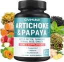 Capsules d'artichaut avec Artichaut, Papaya, Pectine de pomme et plus - 150 Capsules - pendant 5 mois