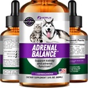 Pet Adrenal Support für Hunde & Katzen - Made in USA - Kissen Behandlung für Hunde - Cat & Dog Supplement für Nierenunterstützung - 2 Fl Oz
