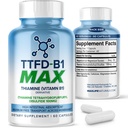 TTFD Thiamine B1 Supplement 60Capsules Made in USA- Thiamine TTFD Vitamin B1 MAX, High-Potency Supplement for Energy & Focus, unterstützt gesünde Nerve-Funktion & Gesamt-Wellness von MaxLife Naturals