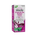 Nature's Way Cold+Flu Relief Sirop, Umcka, Fever*, Throat douloureux, Toux, Congestion, Douleurs corporelles*, homéopathiques, Sans phénylephrine, 0.05% Alcool, Berry Flavored, 4 Fl Oz (Paquetage May Vary)