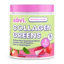Obvi Collagen Greens.Organic Greens Superfood Powder with Collagen Peptides. Probiotiques pour la santé, la peau, les cheveux, les ongles.