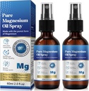 Generic 2 Pack Pure Magnesium Öl Spray, Magnesium Öl Spray, 100% reines und natürliches organisches konzentriertes Magnesium Chloride Öl