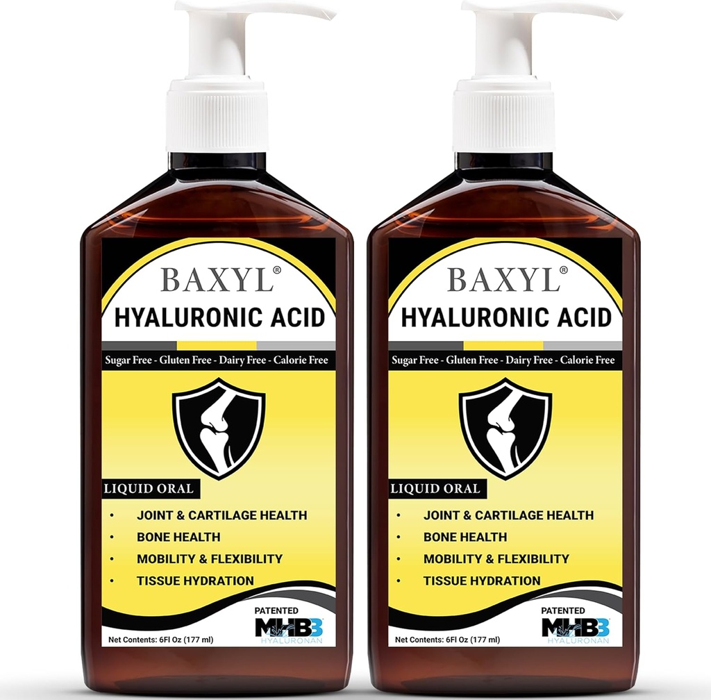 BAXYL Flüssige Hyaluronan-Säure-Ergänzung für Joint Relief - 6 oz.(Pack von 2)