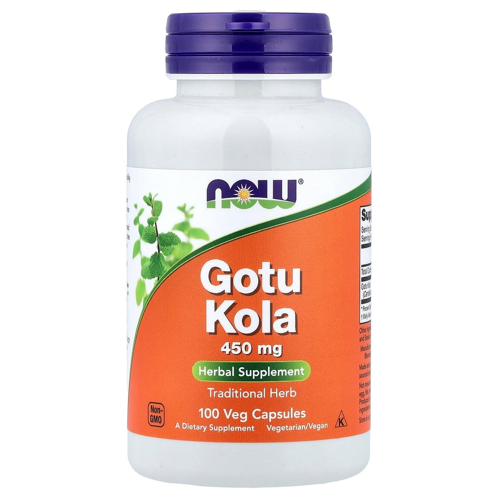 Gotu Kola, 450 mg, 100 capsules par les aliments actuels (paquet de 2)