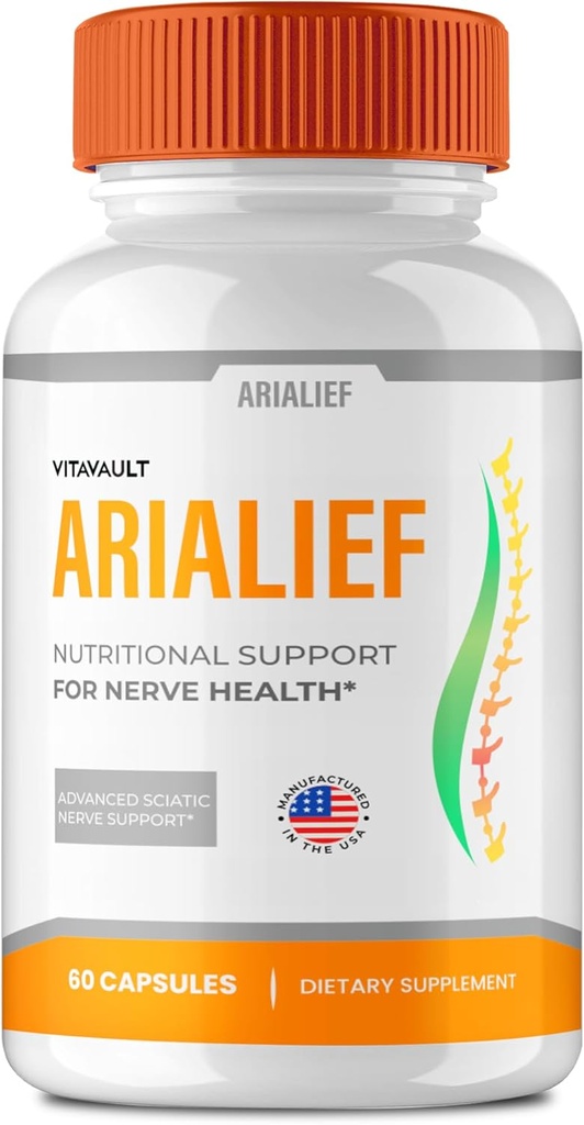 Arialief Brain Supplements for Memory and Focus Capsules, Aria LIEF Advanced Formula Brain Health Support Pills Maximum Strength Nootropics Arialief All Natural Support Pills Reviews (60 Capsules)