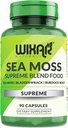 Bio Sea Moss Capsules - Bladderwrack mit Burdock Root Capsules - Irish Seamoss Pills - Stronger Than Sea Moss Gel - Dr Sebi Inspired - Raw Sea Moss Powder - Irish Moss (90 Caps)
