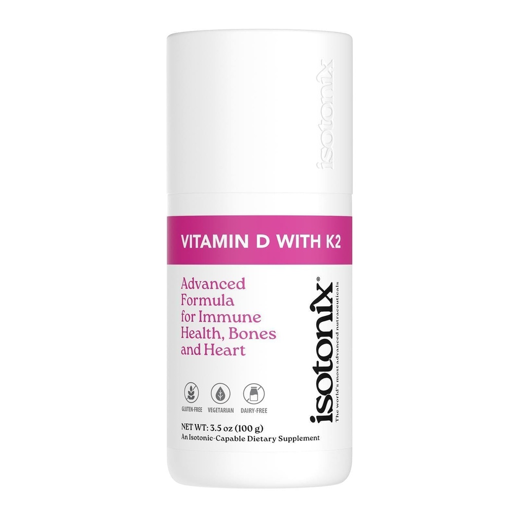 Isotonix Vitamin D mit K2, fördert normale Knochenmineraldichte, fördert gesunde Arterien, hilft Knochengesundheit zu erhalten, unterstützt Immungesundheit, Markt Amerika (30 Portionen)