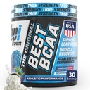 BPI Sports Best BCAA Powder - Muskel-Recovery-Unterstützung - Verzweigte Kette Aminosäuren | Bausteine von Protein und Muskel - Post Workout Recovery - Hydration - Blaue Himbeere, 30 Portionen