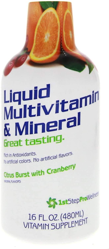 1. Schritt für Energy Liquid Multivitamin & Mineral Citrus Burst 16 fl oz (1 pt) 473 ml