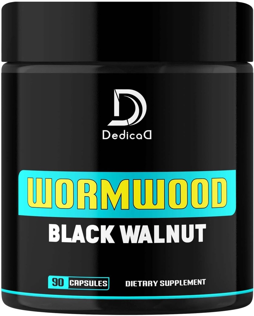Premium Wormwood Capsules mit schwarzem Walnuss - Wormwood Complex für Verdauung, Immunsystem & Gesundheit - 90 Veggie Capsules