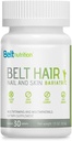 Belt Hair, Nail, and Skin Bariatric (Gastric Bypass, Sleeve Gastrectomy) Multivitamin and Multimineral Tables - No Flavor - 1 Month Supply