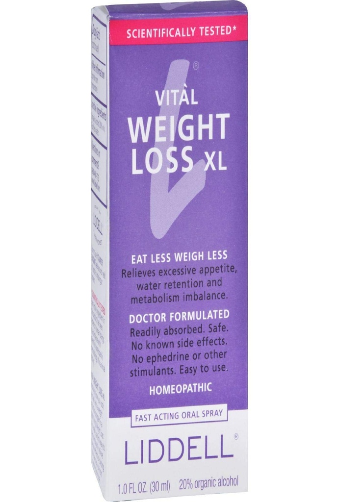 Liddell Homeopathic Weight Loss Formel, X-Large, 1 flüssige Unze