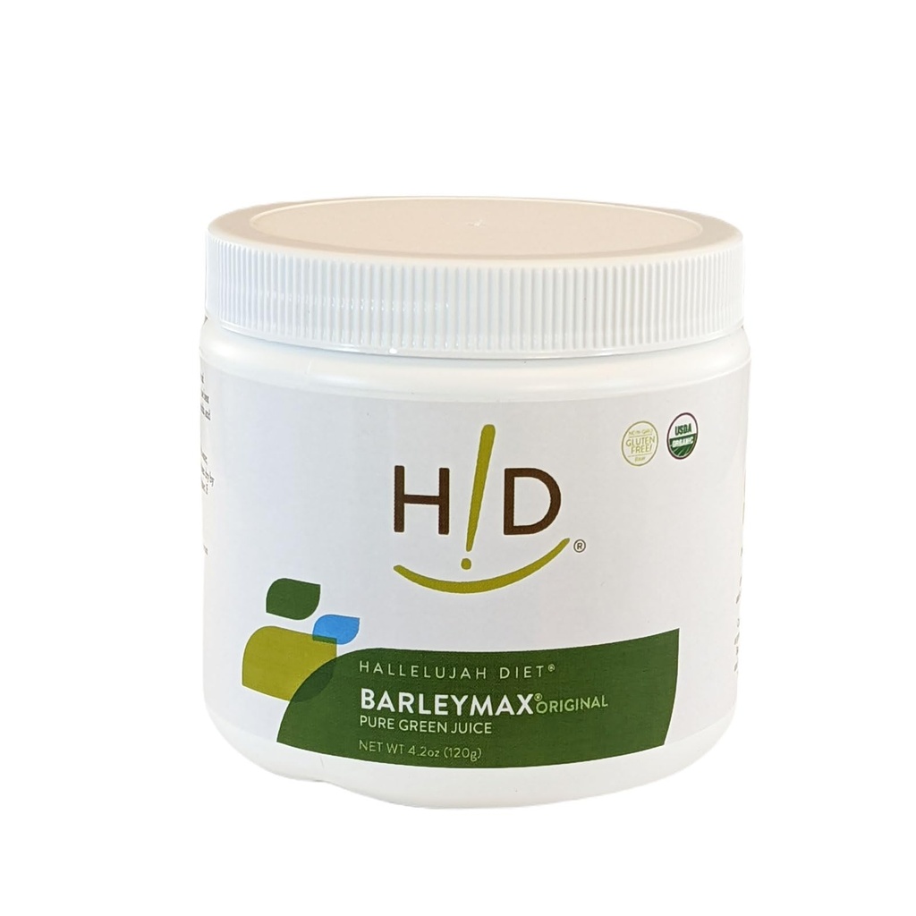 Hallelujah Diet Organic BarleyMax - Gerste und Alfalfa Grassaftpulver, Original, 4.2oz (30 Tage Versorgung)