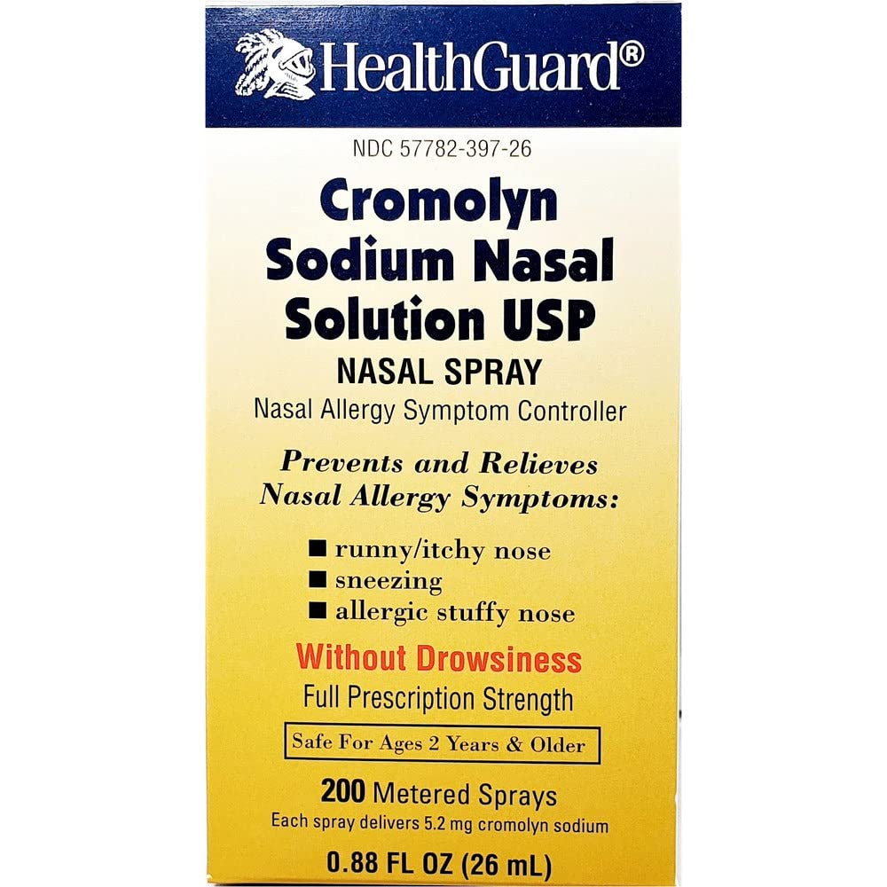 Healthguard Cromolyn Sodium Nasal Solution - .88 oz, boîte de 6