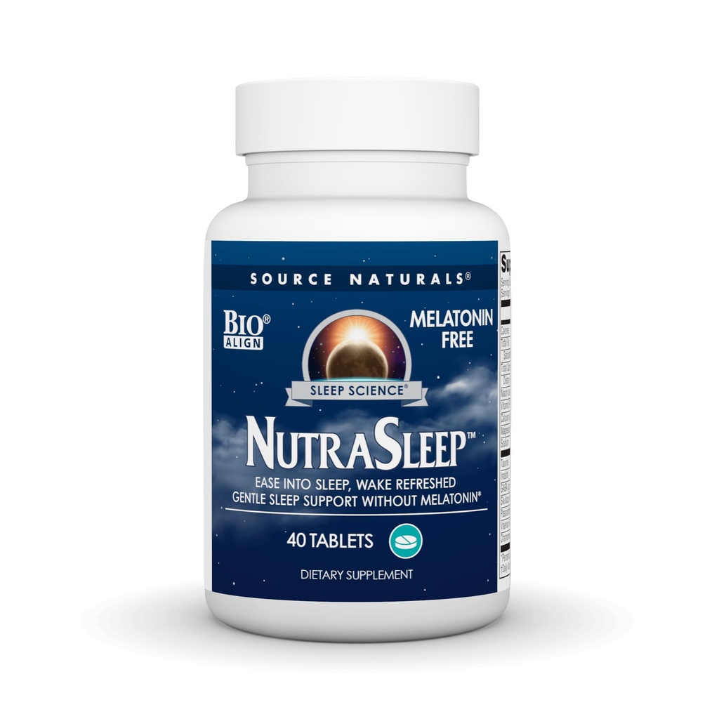 Quelle Naturals NutraSleep, Melatonin-Free Multi-Nutrient & Kräuter-Komplex, Vegetarische Formel für Entspannung Unterstützung - 40 Tabletten