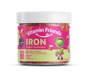 Vitamine Friends - Multivitamines et fer végétaliens pour enfants - Soutien nutritionnel quotidien Gummies avec/Ferrous Fumarate B-Complex, Vitamine C, Zinc, Biotine - Fonction corporelle et Anémie - Confiture de fraises(60 jours)