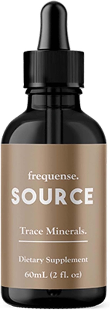 FREQUENSE - Source Trace Minerals - Fulvic Mineralpulver für Knochengesundheit, Nährstoffaufnahme, Hautunterstützung, Gut Health & Elektrolyte - 60 ml