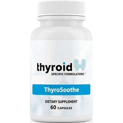 ThyroSoothe - Dr. Formulé supplément de soutien à la thyroïde – Formule naturelle pour l'hyperthyroïdie et les tombes – Comprend le sélénium, la vitamine C, le baume de citron pour la santé globale de la thyroïde – 30 jours d'approvisionnement