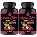 Angry Ergänzungen Apfel Apfel Apfel Apfelessig + Rüben Wurzelpulver Kapseln, reine ACV Beetroot 1000mg pro Servieren, Nitric Oxid Booster & Digestive Gesundheit für Männer und Frauen 60ct, 2 Pack (120 insgesamt)